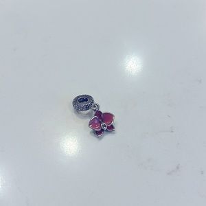Pandora Pink Orchid Charm